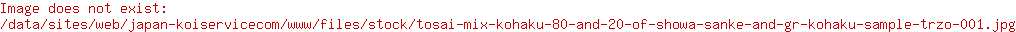 Tosai Mix: Kohaku 80% and 20% of Showa, Sanke and GR Kohaku (Sample) 